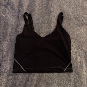 black lululemon align tank
